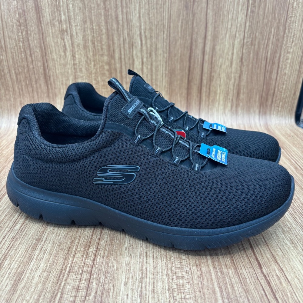Skechers Summit Summer Blush Women 11 Black Wide Fit Memory Foam 150268W/BBK NEW - Picture 1 of 8